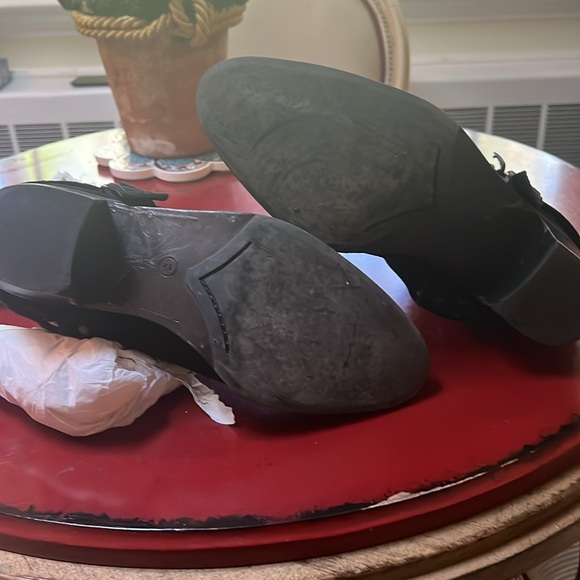 All Saints boot made in Portugal black suede strap with buckles adjustable - Picture 6 of 7